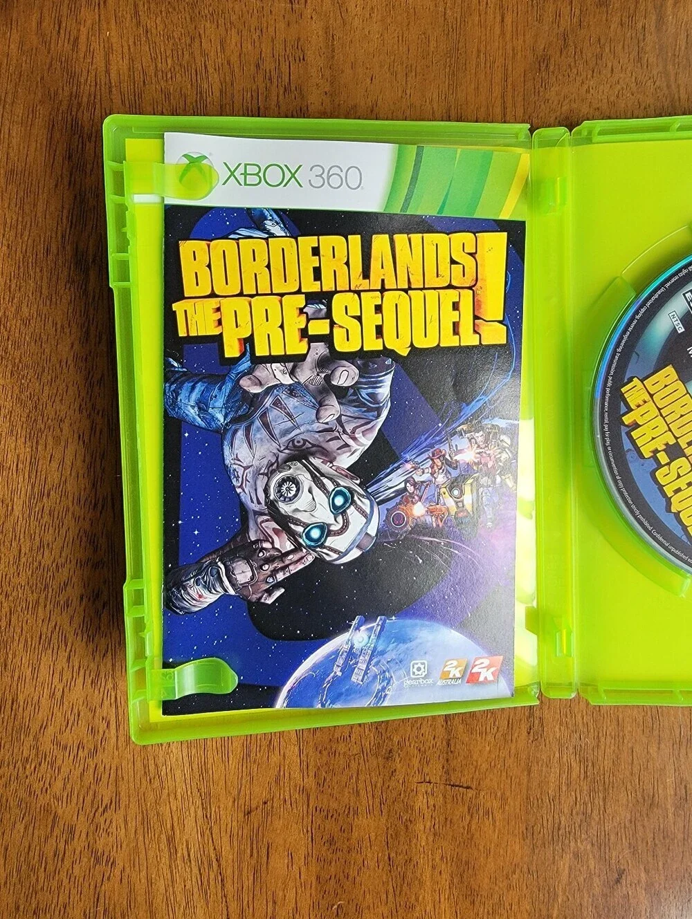 Borderlands the Pre-Sequel 2014 Mircosoft Xbox 360 Game with Manual
